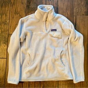 Patagonia Cream Fleece Jacket medium